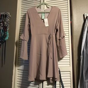 NWT LUSH Spring 🌸 EASTER 🐣 Lilac Wrap Dress